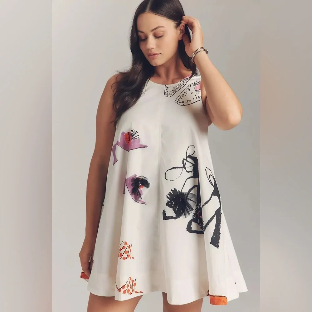 NWT!The Keiko Mini Dress by Maeve: Danielle Kroll Edition- XXS Reg 🔎 - Picture 5 of 8